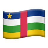 Republika Środkowoafrykańska Apple Emoji