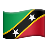 Saint Kitts i Nevis Apple Emoji