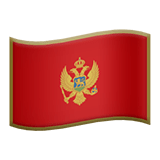 Czarnogóra Apple Emoji