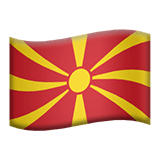 Macedonia Północna Apple Emoji