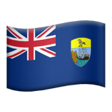 Wyspa Świętej Heleny, Wyspa Wniebowstąpienia i Tristan da Cunha Apple Emoji