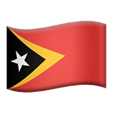 Timor Wschodni Apple Emoji