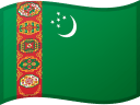 Flaga Turkmenistanu