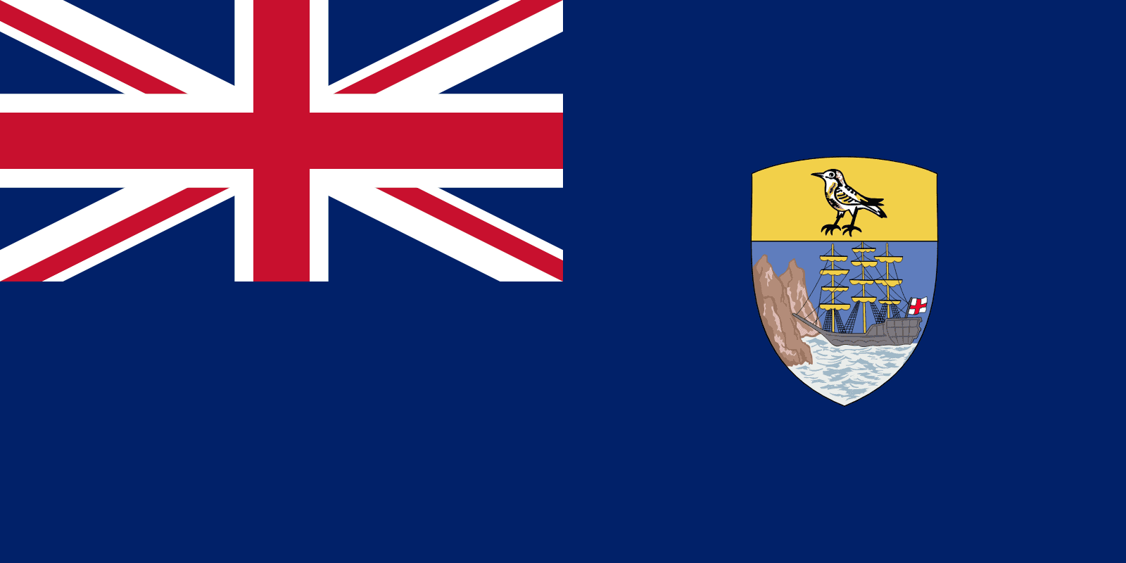 Flaga Wyspy Świętej Heleny, Wyspy Wniebowstąpienia i Tristan da Cunha